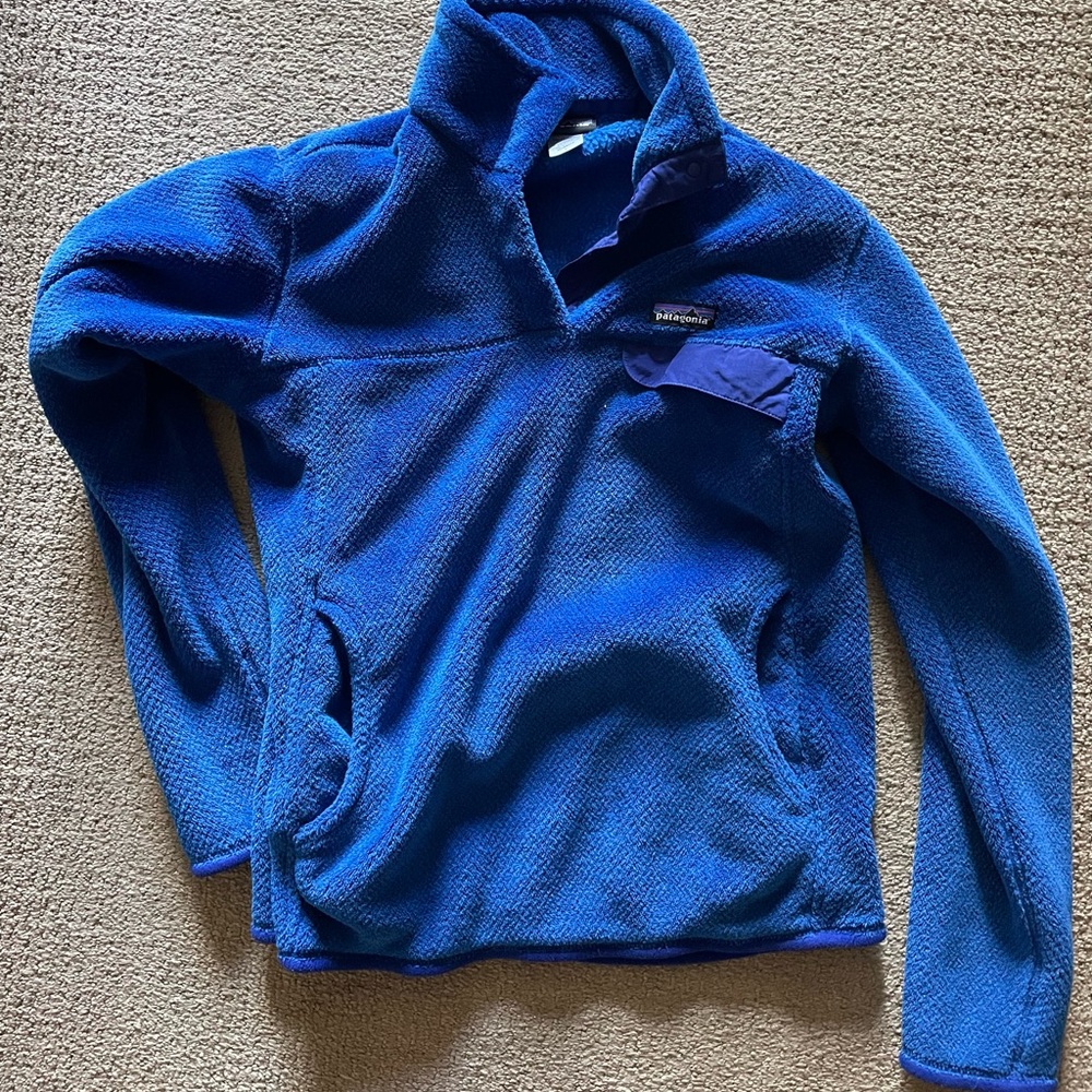 Blue Patagonia fleece